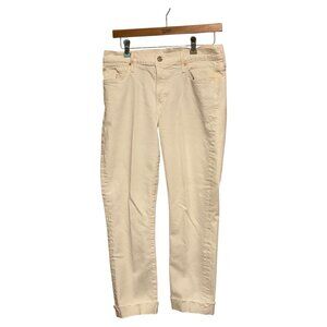 Citizens of Humanity White Jeans Women’s Medium Rise Straight Leg Style 19861377